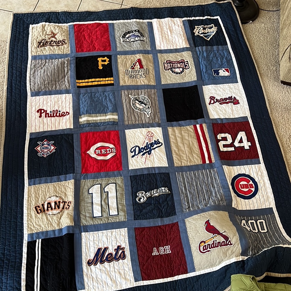 Pottery Barn Teen, Twin Size, MLB National League Quilt and Sham